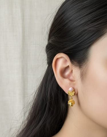 the "petite gilded jhumka" drops