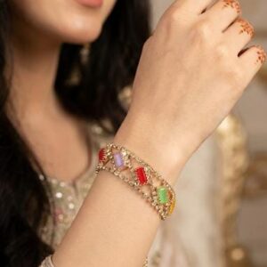 Multicolor Gemstone Festival Bracelet