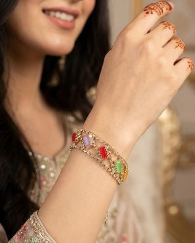 Multicolor Gemstone Festival Bracelet