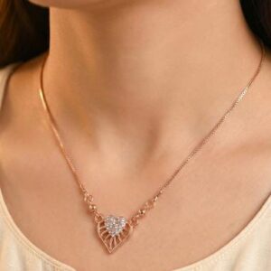 Rose Gold Leaf Necklace