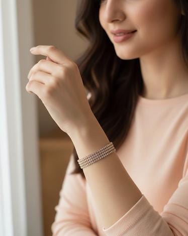 Rose Gold Crystal Bracelet