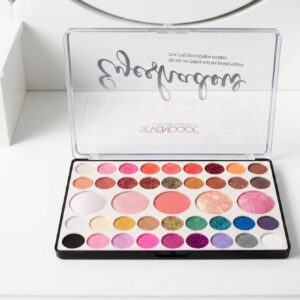 36 Color Eyeshadow + 5 Blusher Palette – Professional Makeup Kit with Matte, Shimmer & Glitter Shades