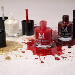 Miss Rose Permanent Glitter Nail Polish – Long-Lasting High-Shine Finish