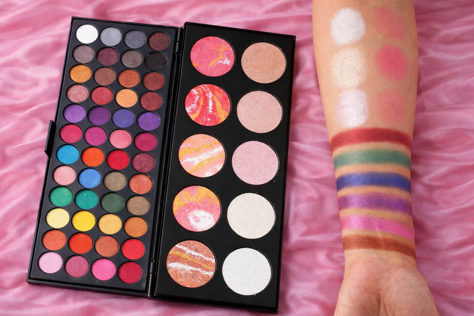 48 Color Eyeshadow + 8 Blusher Palette – Professional Matte & Shimmer Makeup Palette (56 Shades Total)