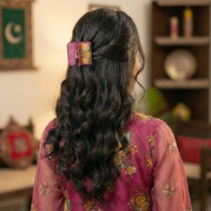 Matte Rectangle Hair Claw Clip for Women – Elegant Half Pony Catcher