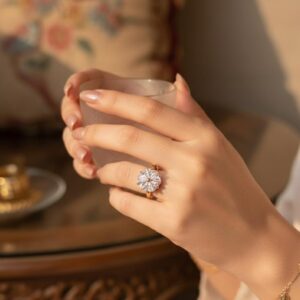 Rose Gold Solitaire Diamond Ring