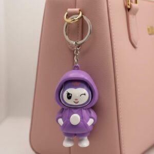 3-Expresssion Cute Cartoon Figure Bag Keychain