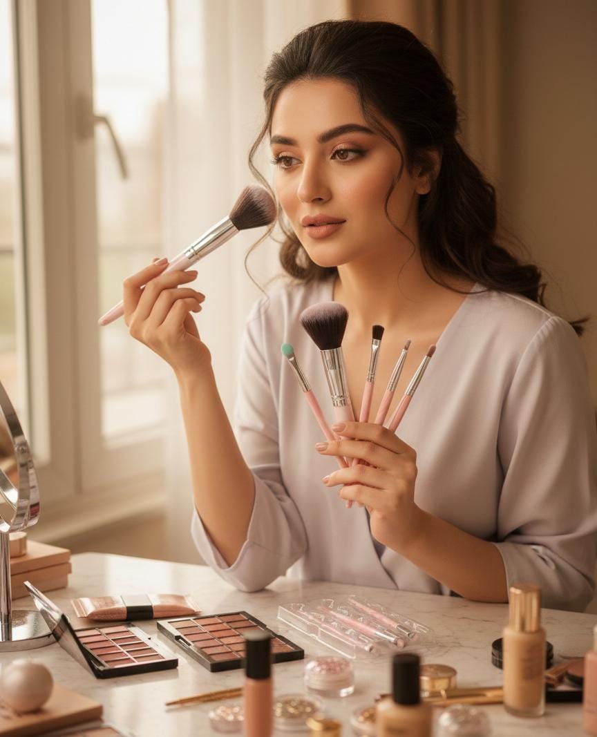 ProBlend 5-Piece Makeup Brush Set – Premium Beauty Brushes for Face & Eyes