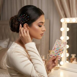 Multi-Color Sticker Beads – Self-Adhesive Decorative Gems (Multiple Sizes)