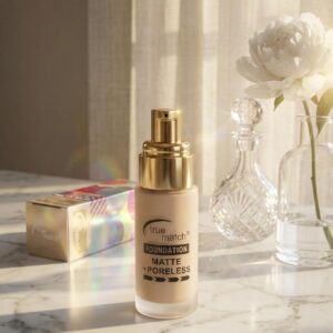 True Match Matte + Poreless Foundation – Smooth Oil-Control Finish