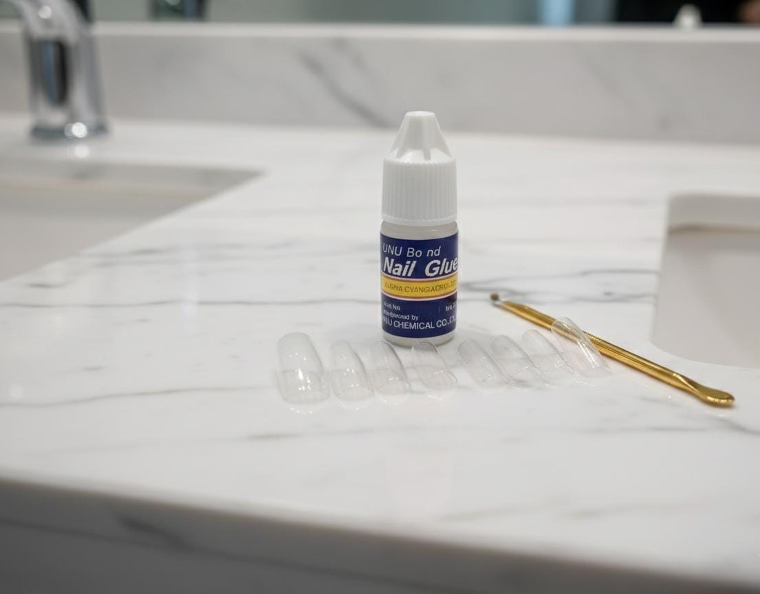 96-Piece Fake Nail Set with FREE Adhesive – Long-Lasting Artificial Nails (4 Red Shades) - Image 2