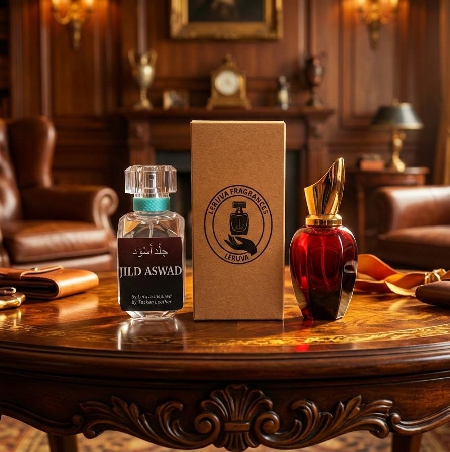 JILD ASWAD | جلد أسود – Unisex Eau de Parfum Inspired by Tuscan Leather (30ml / 50ml)