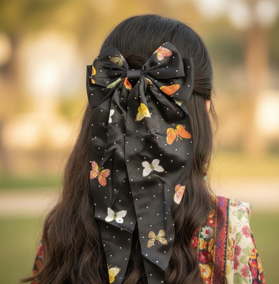 Elegant Butterfly Bow Hair Pin for Women (4 Colors)