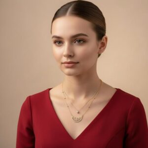 Geometric Charm Layered Necklace